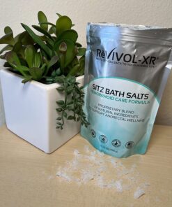 Sitz Bath for Hemorrhoids Soothing 20-in-1 Salts Soak Mix, Concentrated Pouch Makes 15 Toilet Seat Basin Sit Soaks. Made-in-USA 27 71cwtuBfsRL