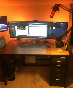 LG 49WL95C-W Ultrawide Dual QHD Monitor 49" 32: 9 (5120 x1440) Curved IPS Display, HDR10, USB Type-C, HDR 10, Ambient Light Sensor, 2 x 10W Stereo Speaker 59 71cxIlXx2rL