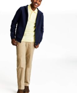 French Toast Boys' Long-Sleeve Pique Polo Shirt 8 Yellow 18 71cxjdJKAEL 3