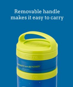 Whiskware Disney Pixar Stackable Snack Containers for Kids and Toddlers, 3 Stackable Snack Cups for School and Travel, Cars Lightning McQueen and Mater 9 71cyjo9GXgL