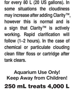 Alternative view of Seachem Clarity, 250ml (8.45 Fl Oz) 8.5 fl oz