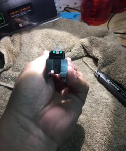 TRUGLO TFO Tritium & Fiber-Optic Handgun Sight | Durable Compact High-Visible Front & Rear Night Sight Set, Compatible with 1911 Handguns Green Front / Green Rear 1911 .260/.450 28 71cz4uKZTRL