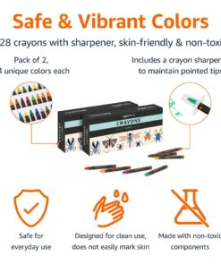 Alternative view of Amazon Basics Crayons with Sharpener, 128 Count (2 Pack of 64)