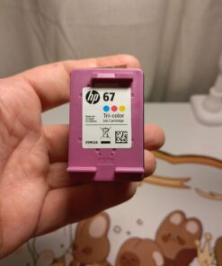 HP 67 Black/Tri-color Ink Cartridges (2 Count - Pack of 1) | Works with HP DeskJet 1255, 2700, 4100 Series, HP ENVY 6000, 6400 Series | Eligible for Instant Ink | 3YP29AN 27 71czoHWZWsL