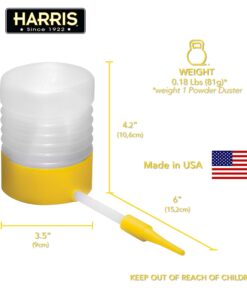 Harris Diatomaceous Earth Powder Duster with 6 Inch Extension Nozzle for Indoor and Outdoor Use 26 71d 57 fs9L