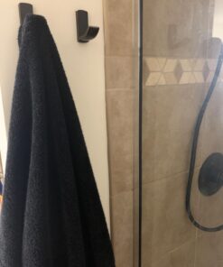 BLISSPORTE Bathroom Single Towel Wall Hook Oil Rubbed Bronze Bathrobe Coat Hanger Premium Brass Hand Towel Holder Organizer Heavy Duty Kitchen Lavatory Closet Hat Handbage Hanging Rack (2-Pack) 21 71d G1mQmwL