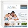 SafeRest Premium 9" Thick Box Spring Encasement - Waterproof - Breathable, Noiseless and Vinyl Free - Fits Up to 9" - Queen 9 inch depth 30 71d lzwxzvL