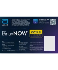 BinaxNOW COVID-19 Antigen Self Test, 1 Pack, 4 Tests Total, COVID Test With 15-Minute Results Without Sending to a Lab, Easy to Use at Home 4 Test Total 21 71d0GTlyBBL