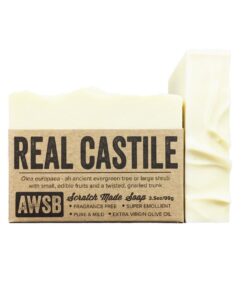 A Wild Soap Bar Real Castile Bar Soap, made with 100% Organic Olive Oil, All Natural, Vegan, for Super Sensitive Skin, Handmade