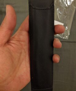 QUIVER Pen Holder for Notebook, Double Pen Holder, Full Grain Leather, Elastic, Reusable, Non-Adhesive, Fits A5 Notebooks, Journals, Planners, and Tablet Cases 8-8.5 Inches (20.3-21.5 cm) Tall 19 71d37mHiRoL