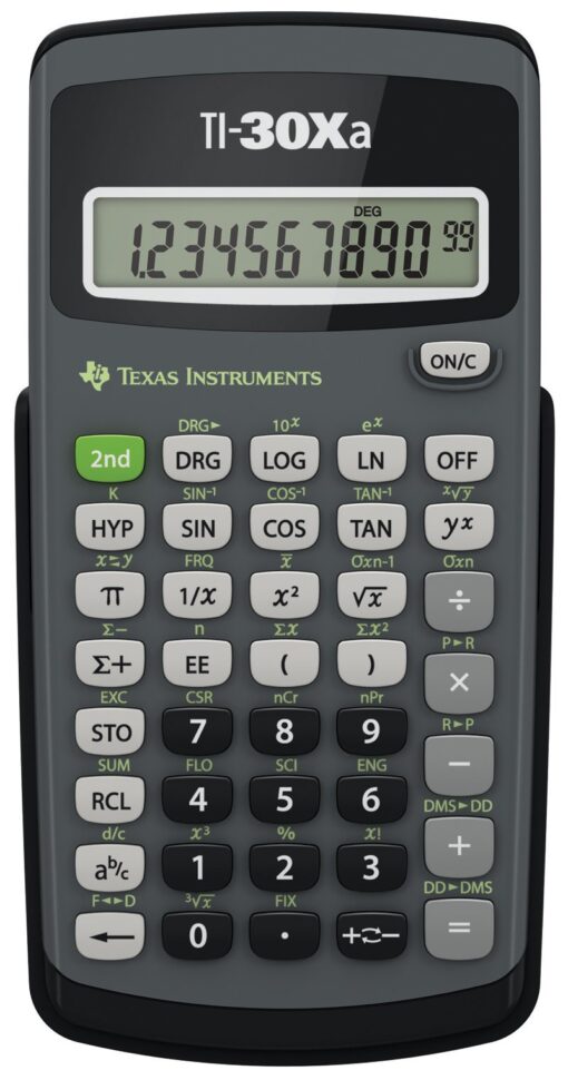 Texas Instruments TI-30Xa Scientific Calculator Gray