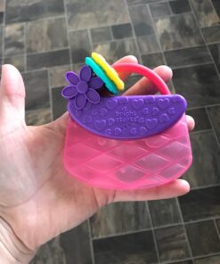 Bright Starts Carry & Teethe Purse Chillable Teether Toy, Ages 3 months +, Pretty in Pink 34 71d3X59XBnL