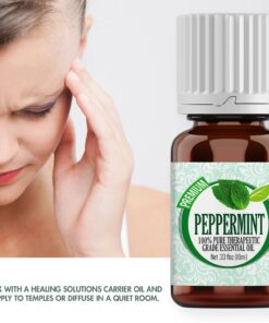 Healing Solutions 10ml Oils - Peppermint Essential Oil - 0.33 Fluid Ounces 0.33 Fl Oz (Pack of 1) 21 71d3rdS1BCL