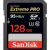 SanDisk Extreme PRO 128GB up to 95MB/s UHS-I/U3 SDXC Flash Memory Card - SDSDXPA-128G-G46 Standard Packaging