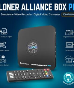 ClonerAlliance Box Pro, 1080p@60fps Video Recorder, DVR with HDMI Capture, Playback on TV. RCA/YPbPr/VGA to Digital Converter. Schedule Recording. No PC Required. 26 71d4DcD5xL