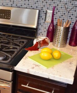 Stove Counter Gap Cover - Flexible Easy Clean Heat Resistant Wide & Long Gap Cap Fillers, Seals Spills Between Appliances, Furniture, Stovetop, Oven, Washer & Dryer, Set of 2 (Black, 21 Inches) 21'', Black 30 71d4Mh3vhxL