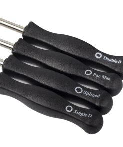 HIFROM® Carburetor Adjustment Tool Kit - 2 Cycle Engine Carburetor Adjusting 4 Pieces Set Splined x1, pac Man x1, Single D x1 and Double D x1 4 Tool Kit 13 71d50qGMpEL