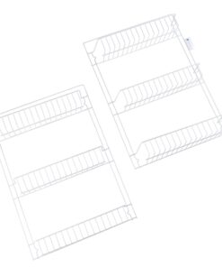 Lavish Home (White) 6-Tier Adjustable Kitchen Door Rack for Pantry Organization and Storage Shelving, (L) 19” x (W) 5” x (H) 56-64 30 71d55DEC41L