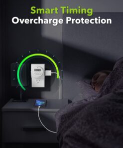 BN-LINK 7 Day Heavy Duty Digital Programmable Timer, FD60 U6, 115V, 60Hz, Dual Outlet, Indoor, for Lamp Light Fan Security UL Listed FD-60/U6 27 71d5EyhdqkL