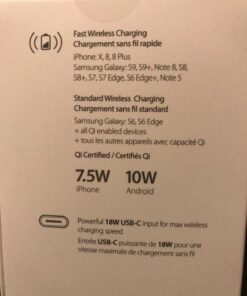 iOttie Ion Wireless Fast Charging Stand, Qi-Certified Charger 7.5W for IPhone XS Max R 8 Plus 10W for Samsung S9 Note 9, Includes USB C Cable & AC Adapter, Ash 42 71d5vCPifL