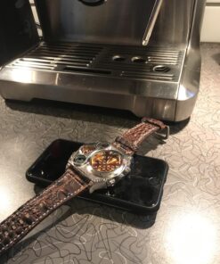 Oulm Compass Outdoor Sports Watches Analog Dark Brown Leather Strap Four Sub-dials Men Watch 16 71d65IKdjFL