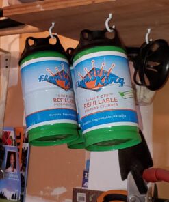 Flame King Refillable 1LB Empty Propane Cylinder Tank - Reusable - Safe and Legal Refill Option - DOT Compliant - 16.4 oz, Green Green Tank 15 71d6o3ZU4CL 1