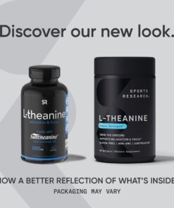 Sports Research Double Strength L-Theanine Supplement - Suntheanine Softgels for Focus, Relaxation & Alertness - Non-Drowsy Support Made with Coconut Oil, Non-GMO & Gluten Free - 200mg, 60 Count 21 71d6odPOWrL