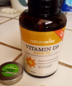 Bronson Vitamin D3 5,000 IU (1 Year Supply) for Immune Support, Healthy Muscle Function & Bone Health, High Potency Organic Non-GMO Vitamin D Supplement, 360 Tablets 38 71d6wBv88L