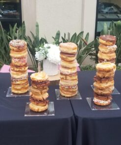 Darice Victoria Lynn Clear, 5 Piece Set with Two 10” and Three 15 Display Treats at Weddings, Showers and Other Ev Acrylic Donut Stands 28 71d7JzHXP7L