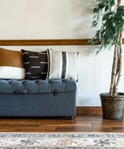 Woven Nook - Modern & Luxurious 18" x 18" Decorative Leather Throw Pillow Covers - Durable Quality & Machine Washable - 100% Polyester Faux Leather, Zulu Design - 4 Pack 18 x 18-Inch Zulu - Black, White, Grey, Brown, Neutral 22 71d7fDu5G L