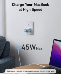Anker 47W USB C Charger (Nano 3), 2 Port Compact Foldable GaN Fast Charger for iPhone 15/15 Plus/15 Pro/15 Pro Max/14, Galaxy, Pixel 4/3, iPad/iPad Mini (Cable Not Included) - White White 11 71d88dUsDFL