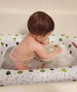 Mommy's Helper Inflatable Bath Tub Froggie Collection, White/Green, 6-24 Months Green, White 33 71d9K2iI0oL
