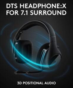 Alternative view of Logitech G533 Wireless Gaming Headset – DTS 7.1 Surround Sound – Pro-G Audio Drivers, Black
