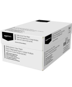 Amazon Basics 8-Sheet High-Security Micro-Cut Shredder with Pullout Basket & Multipurpose Copy Printer Paper, 8.5 x 11 Inch 20Lb Paper - 8 Ream Case (4,000 Sheets), 92 GE Bright White 8 Sheet 12 71d9vHhdDS