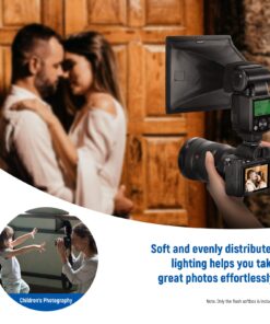 NEEWER Flash Diffuser Light Softbox 6" x 5", Universal, Collapsible with Storage Pouch Compatible with Canon Nikon Sony Godox Yongnuo NEEWER speedlight 6x5 inches 36 71dASKuRrFL