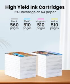 LC401 Ink Cartridges Compatible for Brother LC401 XL BK LC401XL LC 401 LC401BK High Yield to use with Brother MFC-J1010DW MFC-J1012DW MFC-J1170DW (4-Pack, Black Cyan Magenta Yellow) 18 71dAfATwtsL