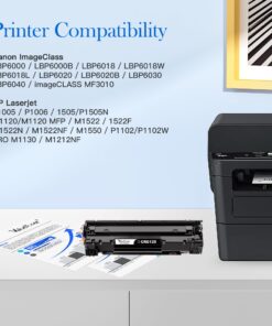 Alternative view of Valuetoner Compatible Black 125 Toner Cartridge Replacement for Canon 125 CRG 125 3484B001AA for ImageClass MF3010 LBP6030w LBP6000 LBP6000B LBP6020 LBP6020B LBP6018 LBP6018W LBP6018L LBP6040 Printer