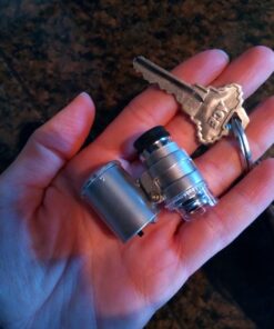 KINGMAS Mini 60x Microscope Magnifying with LED Light Pocket Jewelry Magnifier Jeweler Loupe with 10X Folding Pocket Magnifier 38 71dBk8kprlL