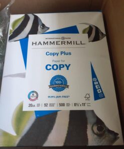 Hammermill Printer Paper, 20 lb Copy Plus, 8.5 x 11 - 1 Ream (500 Sheets) - 92 Bright, Made in the USA, 105007R 8.5x11 1 Ream | 500 Sheets 35 71dBqdkStnL