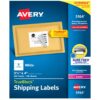 Avery Printable Shipping Labels with Sure Feed, 3-1/3" x 4", White, 600 Blank Mailing Labels (5164) 600 labels 15 71dC9wkhAML