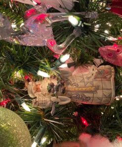 Jim Shore for Enesco 4050011 Heartwood Creek Woodland Santa Ornament, 4.75" , White,Christmas 3 71dCKpipTaL