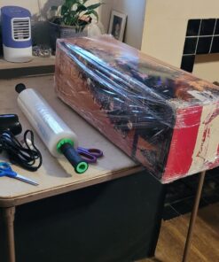 Stretch Film/Wrap with Handles, CreGear 15 Inch x 1000 Feet Shrink Wrap 2 Pack, Industrial Strength Plastic Wrap Roll, Heavy Duty Shrink Film Rolls for Moving Packing Storage Pallet, 60 Gauge, Clear Clear-15*1000*60-2pack 35 71dCnZ4L2YL