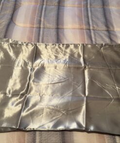 Bedsure Satin Pillowcase for Hair and Skin Queen - Silver Grey Silky Pillowcase 20x30 Inches - Set of 2 with Envelope Closure, Similar to Silk Pillow Cases, Gifts for Women Men 04 - Silver Grey Queen (20" x 30") 29 71dD 8nXyvL