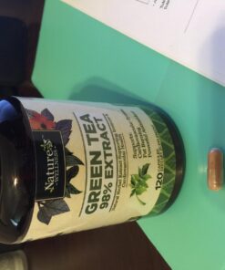 Green Tea Extract 98% Standardized with EGCG | Healthy Weight Support, Metabolism, Energy, Heart Health | Green Tea Capsules are Natural Caffeine Pills with Antioxidant & Free Radical Scavenger 1000mg 42 71dDZRemQ4L