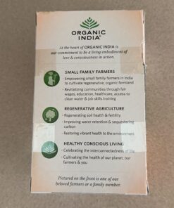 Organic India Tulsi Turmeric Ginger Herbal Tea - Holy Basil, Stress Relieving & Harmonizing, Immune Support, Healthy Inflammatory Response, Aids Digestion, Caffeine-Free - 18 Infusion Bags, 1 Pack 18 Count (Pack of 1) 32 71dDu2ggpL