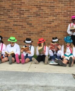 Fun Express Neon Color Plastic Gangster Hats for Party - Apparel Accessories - Hats - Party Hats - Party - 12 Pieces 1 20 71dDyWMj6L