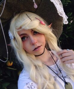 Secaden Cosplay Fairy Pixie Elf Ears Soft Pointed Ears Tips Anime Party Dress Up Costume Accessories (Long Style) Long Style 35 71dEvUFjrNL