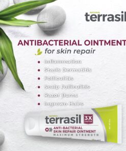 Terrasil Skin Repair Cream MAX, Natural Ingredients, Zinc Oxide Ointment for Folliculitis and Boil Symptoms, All Purpose First Aid Supplies, Anti Itch Cream, 50g 10 71dF8ttKKgL