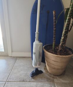 Intex Handheld Rechargeable Vacuum with Telescoping Aluminum Shaft and Two Interchangeable Brush Heads , Gray/Black 42 71dFyBm6Q L