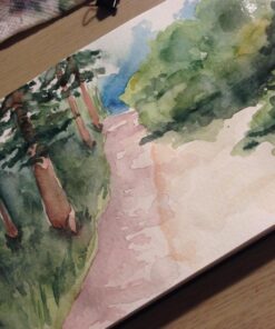 Moleskine Art Watercolor Album, Hard Cover, Large (5" x 8.25") Plain/Blank, Black, 72 Pages 40 71dH7otUCXL